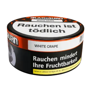 BLACKBURN WHITE GRPE 100g Shisha Tabak Packung Verpackung Premium