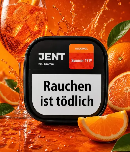 Jent Alcohol Line – Summer 1919 200g Shisha Tabak Orange Aperol Geschmack