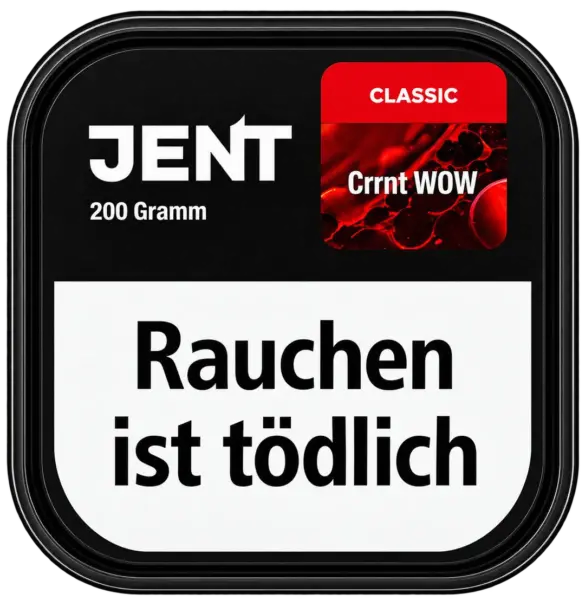 Jent Classic Line – Crrnt Wow 200g Shisha Tabak Packung Verpackung Premium