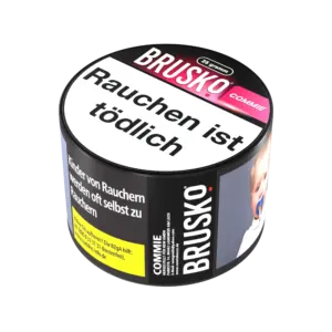 BRUSKO COMMIE 25g tabakfreie Shisha-Mischung Packung Verpackung