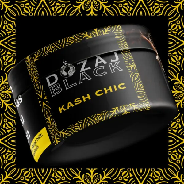 DOZAJ BLACK KASH CHIC 25g Dark Blend Shisha Tabak Dose Produktfoto