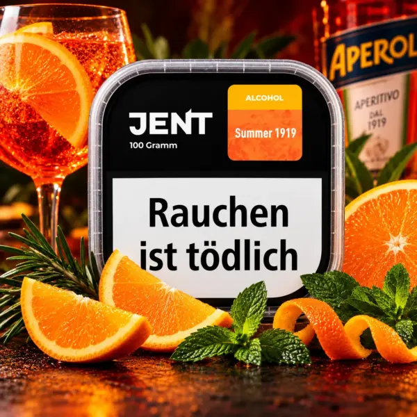 Jent Summer 1919 100g Shisha Tabak Aperol-Spritz mit Bitterorange Geschmack