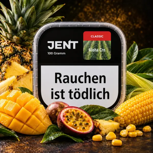 Jent Aloha Crn 100g Shisha Tabak tropische Früchte mit süßem Mais Geschmack