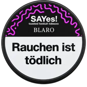 SAYes! BLARO 100g Shisha Tabak Packung Verpackung Premium
