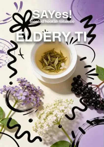 SAYes! ELDERY TI 100g Shisha Tabak Tee mit Holunderblüte und Holunderbeere Geschmack