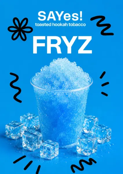 SAYes! FRYZ 100g Shisha Tabak blauer Slush mit Eis Geschmack