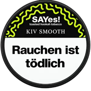 SAYes! KIV SMOOTH 100g Shisha Tabak Packung Verpackung Premium