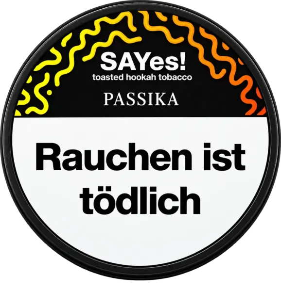 SAYes! PASSIKA 100g Shisha Tabak Packung Verpackung Premium