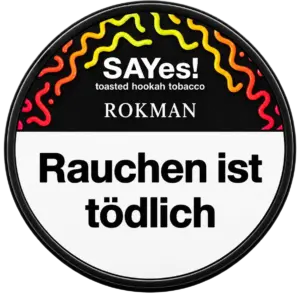 SAYes! ROKMAN 100g Shisha Tabak Packung Verpackung Premium