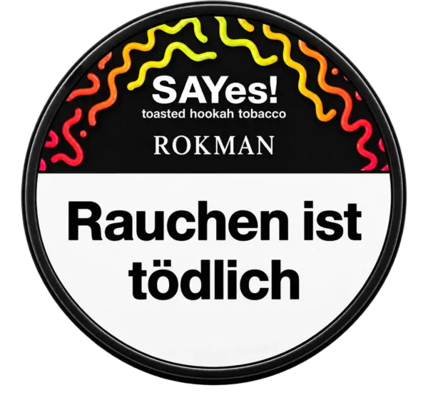 SAYes! ROKMAN 100g Shisha Tabak Packung Verpackung Premium