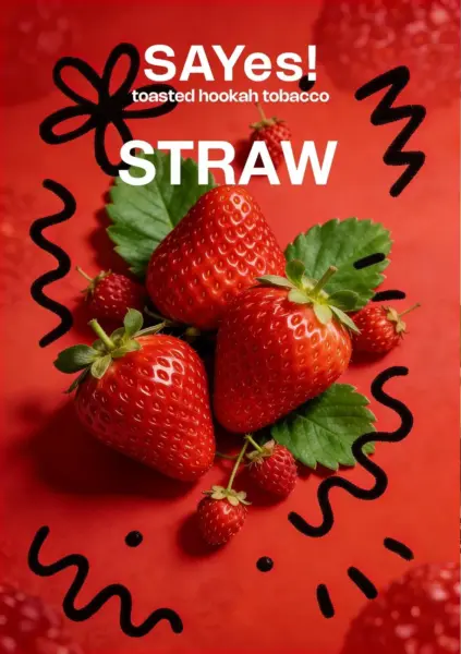 SAYes! STRAW 100g Shisha Tabak Erdbeere Geschmack