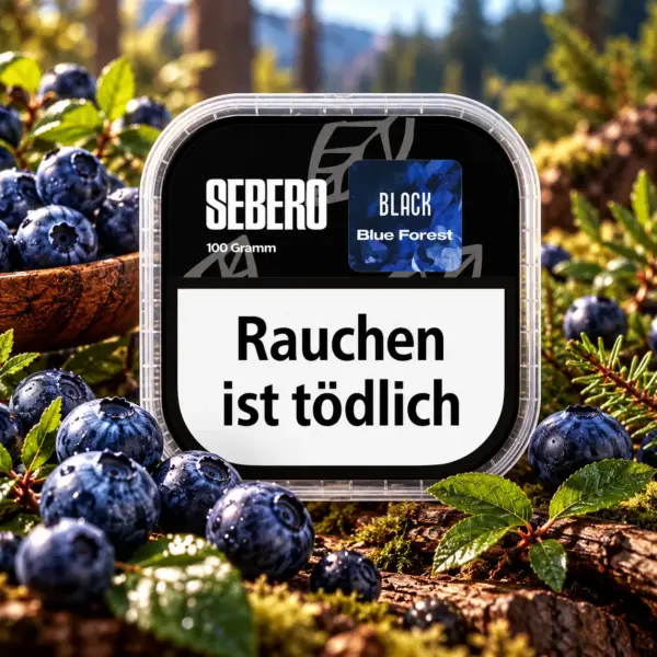 Sebero Black Blue Forest 100g Shisha Tabak Blueberry Geschmack