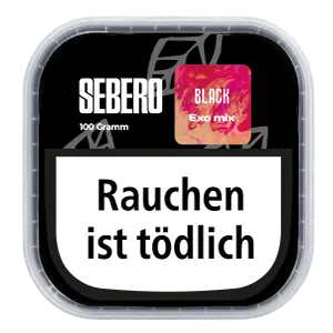 Sebero Black Exo Mix 100g Shisha Tabak Dose