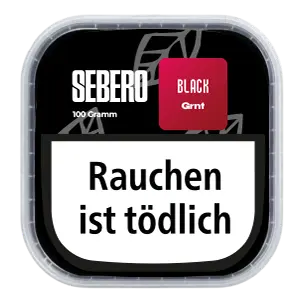 Sebero Black Grnt 100g Shisha Tabak Dose