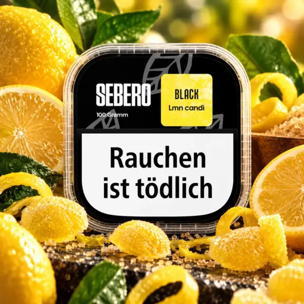 Sebero Black Lmn Candi 100g Shisha Tabak Lemon Candy Geschmack