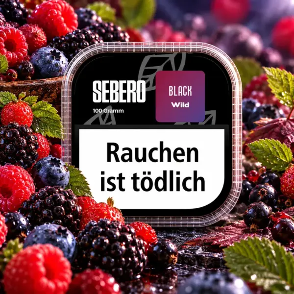 Sebero Black Wild 100g Shisha Tabak Wild Berries Geschmack