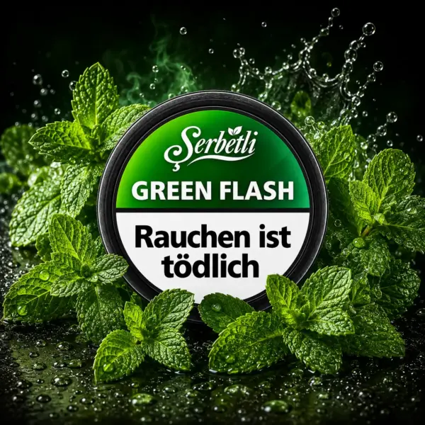 SERBETLI GREEN FLASH 200G Shisha Tabak Pure Minze Geschmack