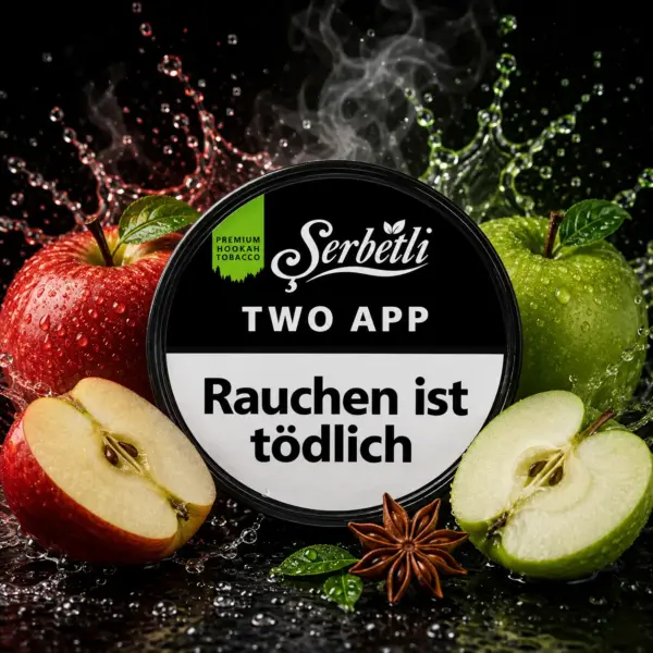 SERBETLI TWO APP 200G Shisha Tabak Doppelapfel Geschmack